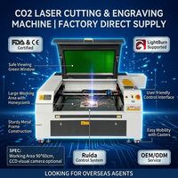 Machine de gravure laser CO2 directe d'usine, système Ruida, certifiée CE FDA, OEM ODM, découpeuse laser 9060