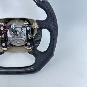 Volante de Fibra de Carbono Real para Ford <span class=keywords><strong>Mustang</strong></span> 1999 2000 2001 2002 2003 2004, Sin Fatiga en Viajes Largos - Product Image 3