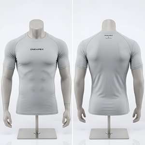 <b>Men</b> <b>Compression</b> T <b>Shirt</b> Short Sleeve Athletic Gym Training Sportswear Custom Logo Fitness Running Workout <b>Shirt</b> - Product Image 1