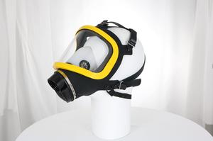 V6900 masker <span class=keywords><strong>Gas</strong></span> wajah penuh, Respirator pemurni udara bertenaga <span class=keywords><strong>MF14</strong></span> dengan koneksi benang 40mm untuk manufaktur bahan kimia - Product Image 3
