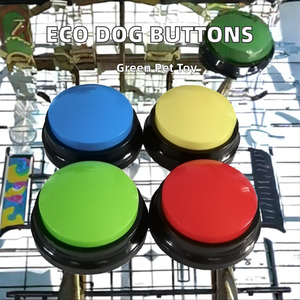 Boutons sonores écologiques pour chiens, enregistrement et lecture en 30 secondes, buzzer d'entraînement pour animaux de compagnie en plastique, jouets interactifs efficaces pour la stimulation des animaux - Product Image 3
