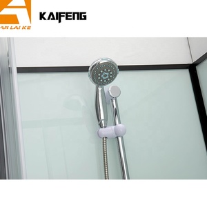 Cabine de <span class=keywords><strong>douche</strong></span> complète en verre à prix abordable avec cadre noir KF-314, porte coulissante, 4 côtés entièrement fermés, avec receveur - Product Image 3