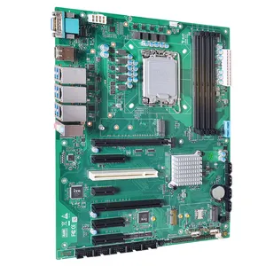 Zunsia 4 * DDR5 128GB Intel 12th/13th Gen LGA1700 Q670 AMT Placa base industrial compatible con 12 * USB 6 * COM 4 * SATA 3 * M.2