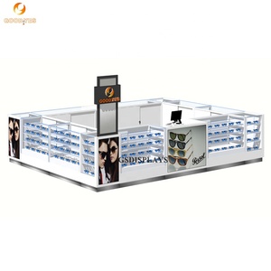 GỖ Kính hiển thị đứng cho kính kiosk trung tâm mua sắm Kính mát bằng gỗ kiosk truy cập cửa hàng bán lẻ Showcase - Product Image 2