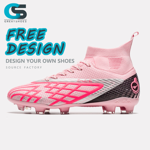 Greatshoes Hot Sells Pink Soccer <strong>Boots</strong>, Professional Football Outdoor Shoes for Men and <strong>Woman</strong>, <strong>Studs</strong> Shoes for Football - Product Image 1