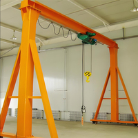 Grue portative 1 T 5 T 10 T petit type de portail d'atelier de grue de portique de palan mobile