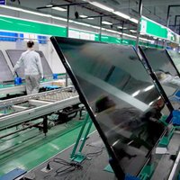 Kustom Pabrik perlengkapan televisi lini produksi otomatis cerdas LED LCD TV lini perakitan