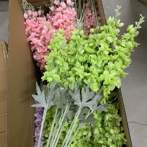 High Quality 2 Branches Delphinium Silk Flowers Wedding Decorative Long Stem Artificial Flowers <strong>Larkspur</strong> for Events Decoration - Product Image 2
