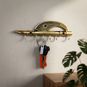 Vintage Metal <b>Wall</b> Mounted <b>Hook</b> <b>Rack</b> 6 <b>Hooks</b> 18.5 Cm Rust Resistant Clothing Storage - Product Image 6