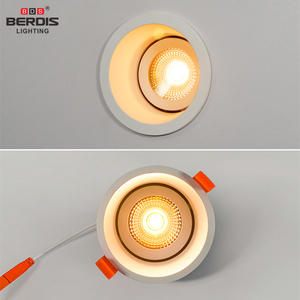 Berdis 90mm recortado redondo antideslumbrante CE SAA RoHs Led Downlight COB foco ajustable radiador Delgado Luz de techo para carcasa - Product Image 6