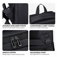 Ransel Laptop Oxford Multifungsi Tahan Air dengan Port Pengisian Daya USB, Kapasitas Besar, Tahan Lama, Unisex, untuk Bisnis dan Perjalanan