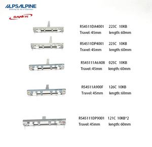 האלפים RS45 סדרת נסיעות 45mm אורך 60mm 10K 1B משמש עבור אודיו מיקסר yamaha פוטנציומטרים שקופיות מדעך - Product Image 2