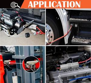 Connecteur rapide pour batterie de <span class=keywords><strong>voiture</strong></span> 50A 175A 600V, ensemble de câbles de connexion avec fils rouges/noirs pour véhicules <span class=keywords><strong>électrique</strong></span>s et systèmes de batteries - Product Image 3