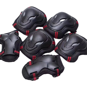 Komple Set 6 adet paten koruyucular EVA dirsek diz pedleri çocuklar yetişkinler için bileklik kaykay buz sporları için sabitleyici - Product Image 1