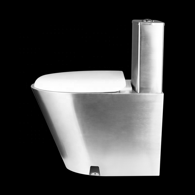 Bathroom 304 Stainless Steel P Trap Toilet Prison Toilet Bowl