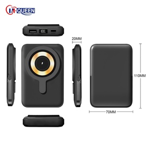 Cargador Portátil Mini de 10000mAh para Celular, Carga Rápida, Banco de Energía con Cargador Inalámbrico Magnético y Función de Soporte para Teléfono - Product Image 4