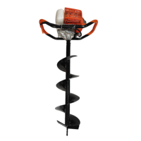 Tarière industrielle en métal EA620A, 63 cm³, 2 temps, 48F, pour creuser des trous, 1,65 kW, 7500 tr/min, certifiée CE, garantie 1 an