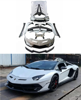 Kit carrosserie en fibre de carbone sèche style Lamborghini Aventador LP700 LP720 SVJ, pare-chocs avant et arrière, jupes latérales