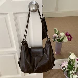 Women's Retro Style <b>Backpack</b> Brown Detachable Strap Zipper Closure Everyday Use Spring 2026 - Product Image 1