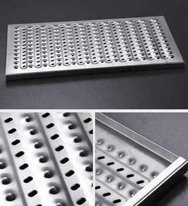 Griglia di copertura per fognature industriali in acciaio inossidabile per scarichi di lavelli da <span class=keywords><strong>cucina</strong></span>, personalizzabile, ecologica, facile da pulire - Product Image 6