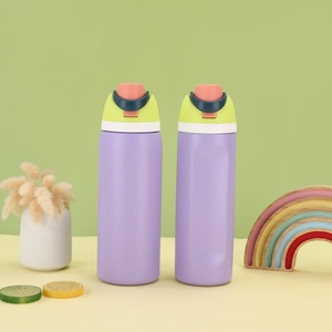<b>Hot</b> Sell on 19oz 24oz 32oz Fitness Water Bottle Insulated Stainless Steel Water Bottle with Straw for Sports Yoga Bottle - Product Image 1