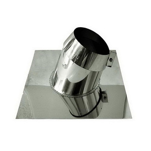 Tubo de acero inoxidable para techo inclinado de chimenea de pared simple DN 160 - Product Image 1