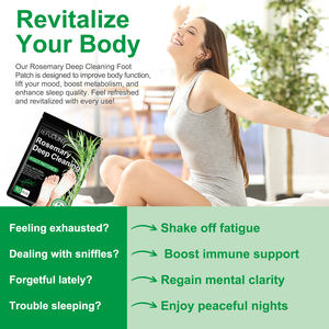 SEFUDUN 10 buah meningkatkan tidur stres menghilangkan dalam membersihkan bantalan kaki Label pribadi Herbal alami Rosemary detoks kaki <span class=keywords><strong>patch</strong></span> - Product Image 3