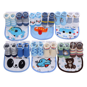 Calcetines <span class=keywords><strong>de</strong></span> punto informales con letras a rayas <span class=keywords><strong>de</strong></span> dibujos animados para bebés, 100% <span class=keywords><strong>de</strong></span> algodón, absorbente <span class=keywords><strong>de</strong></span> sudor, toalla <span class=keywords><strong>de</strong></span> Saliva <span class=keywords><strong>de</strong></span> primavera para niños bonitos - Product Image 3