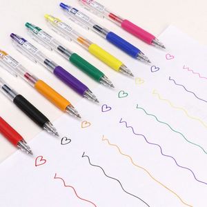 Customizable Office & School Supplies Retractable 0.5mm Gel Pen Neutral Ink with Logo Blue <b>Red</b> Purple Green Black <b>Paper</b> Material - Product Image 1