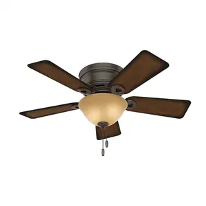 Modern Fancy Home Decoration Cool wind Living Room Onyx Bengal with Burnished Mahogany Blades Ceiling Fan Light