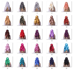 In Stock 1005 colore puro personalizzato Bandana Design di lusso collo sciarpe In seta raso sciarpa 90*90 <span class=keywords><strong>per</strong></span> le <span class=keywords><strong>donne</strong></span> elegante dormire capelli avvolti - Product Image 6