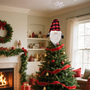 Vente directe d'usine d'arbres <span class=keywords><strong>de</strong></span> Noë<span class=keywords><strong>l</strong></span> avec un Père Noë<span class=keywords><strong>l</strong></span> nain sur le dessus, décorations <span class=keywords><strong>de</strong></span> Noë<span class=keywords><strong>l</strong></span> sans visage <span class=keywords><strong>de</strong></span> Père Noë<span class=keywords><strong>l</strong></span>. - Product Image 3