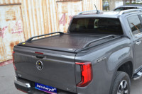 BESTWYLL-cubierta dura de cama de camión, camioneta eléctrica enrollable retráctil, Vw para Volkswagen Amarok 2011 + doble cabina E-K14