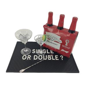 Custom Printed <b>Silicone</b> PVC Bar Mat Rubber Pub Runner Spill <b>Pad</b> Beer Rail Mat Drip Tray Non Slip Service Mat Table Mat - Product Image 4