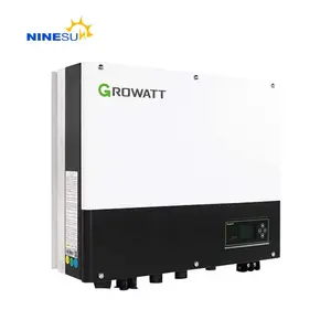 Growatt Hybrid inverter agriculture can be paralleled 3kw 5kw 6kw 8kw 10kw high voltage built-in 2/1MPPT 3P/1P with LFP inverter