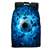 Sac à dos de football antivol pour garçons, style tendance, grande capacité, sac pour ordinateur portable en polyester