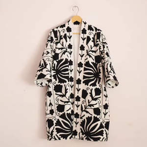 Best Quality Suzani Hand Embroidered Winter Wear <b>Jacket</b> Embroidery <b>Kimono</b> Robe Boho Style Classic Elegant <b>Jackets</b> - Product Image 1