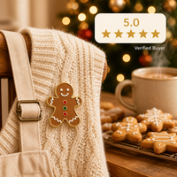 Broche individuelle en émail souple UV 2D motif Bonhomme en pain d'épices, dorée, bijoux de Noël, vente en gros, badge métallique, broche de revers personnalisée, usine OEM