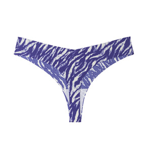 <span class=keywords><strong>Perizoma</strong></span> Stampato Intimo Femminile Taglio <span class=keywords><strong>Laser</strong></span> in Seta Ghiaccio T-Back Traspirante Elastico Senza Cuciture Sexy - Product Image 2