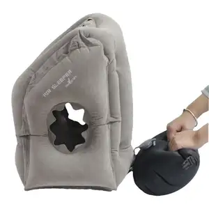 首と肩の痛みを避けるための飛行機用トラベルネックピロー睡眠休息に使用されるヘッドネック