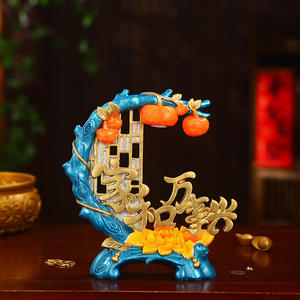 Jiahe Wanshixing Epoxy <b>Resin</b> <b>Sculpted</b> Ornament Light Luxury High-end Atmosphere Living Room Entrance Wine Cabinet Housewarming - Product Image 3