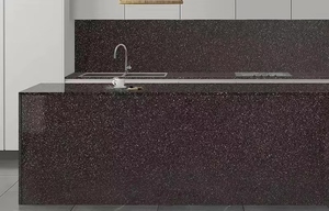 Simpson sản xuất Sparkle Nâu <span class=keywords><strong>Countertop</strong></span> trang trí nhân tạo hạt slab đá thạch anh nhà bếp <span class=keywords><strong>Quartz</strong></span> slab - Product Image 4