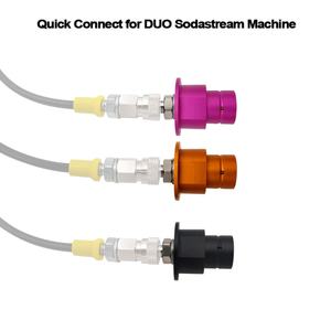 Adaptador de Tanque de CO2 Externo de Liberación Rápida de 8 mm, Conexión Rápida DUO Terra Art para SodaStream, Soda Club, Herramientas Neumáticas, OEM Personalizable - Product Image 4