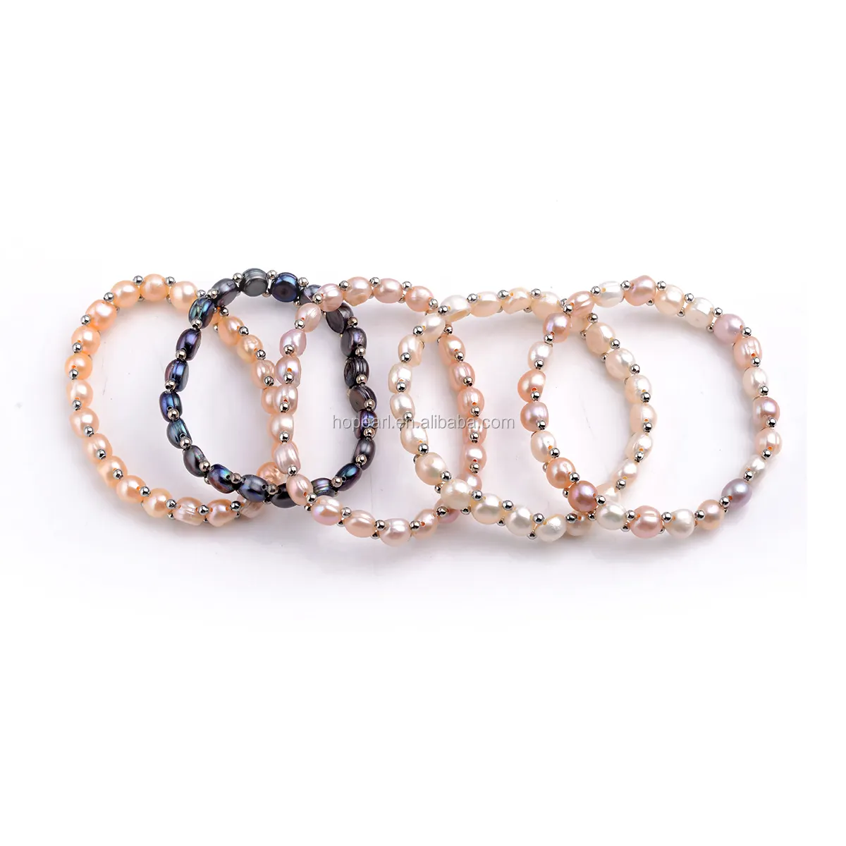 Csja-Bracelet élastique extensible, bijoux pour femmes et filles, à perles d'eau douce, cordon unique, FPB01