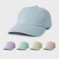 Gorra de Béisbol Bordada Ajustable de Algodón Lavado de 6 Paneles con Logotipo Personalizado para Adultos Unisex