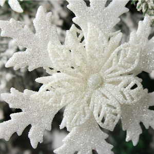 Decoración Navideña para el Hogar, Copos de Nieve Blancos 3D, Adornos Colgantes de Copos de Nieve para Centros Comerciales - Product Image 3