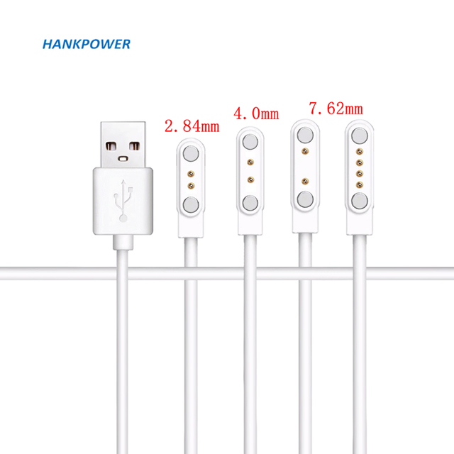 Custom Male 2pin Magnetic Contact Spring Loaded Strong Magnet Pogo Pin Usb Cable