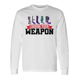 Camiseta de manga larga con gráfico de arma a elección para jugador de laser tag Phaser, ropa para juegos - Product Image 1