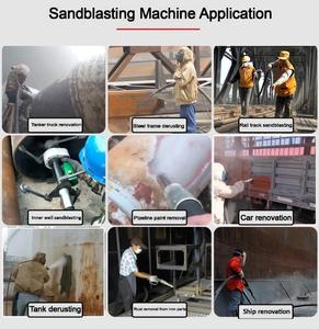Portable Mini <b>Sandblaster</b> Machine High Blasting Metal Rust Removal Burnishing Professional Cleaning Tool 120L - Product Image 5