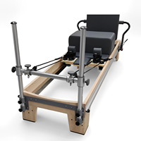 Lit de Pilates Full Track en bois d'érable réglable et écologique pour la gym et les studios de Pilates, idéal pour le remodelage corporel et l'entraînement de yoga